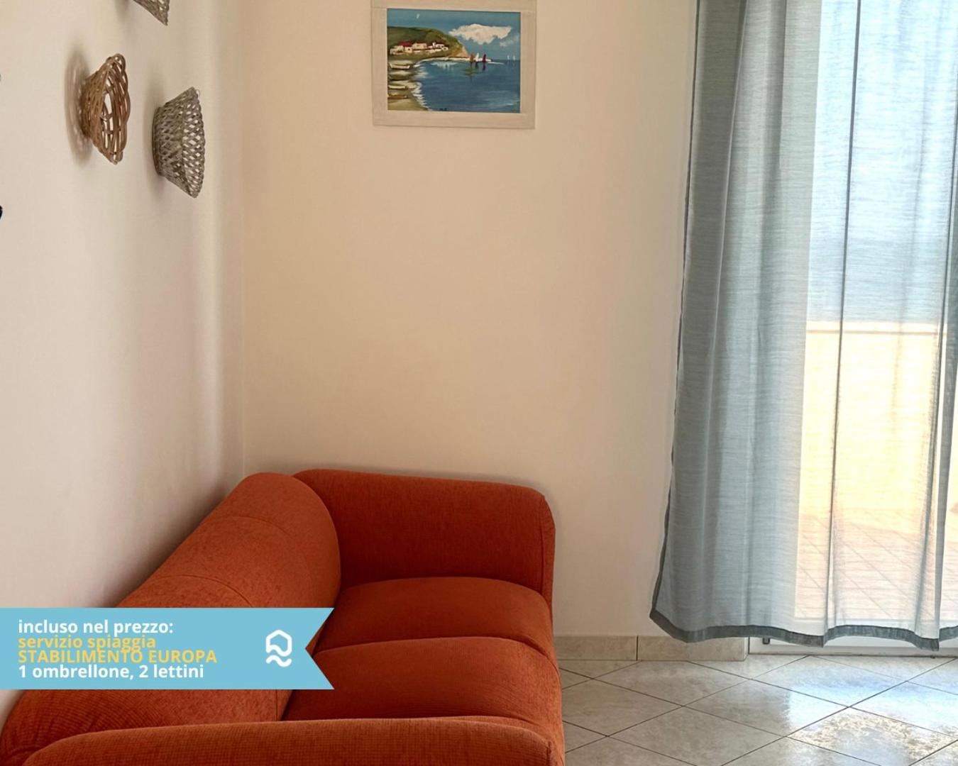 Rs321 - Marcelli, Trilocale Fronte Mare Con Spiaggia Inclusa Exterior foto
