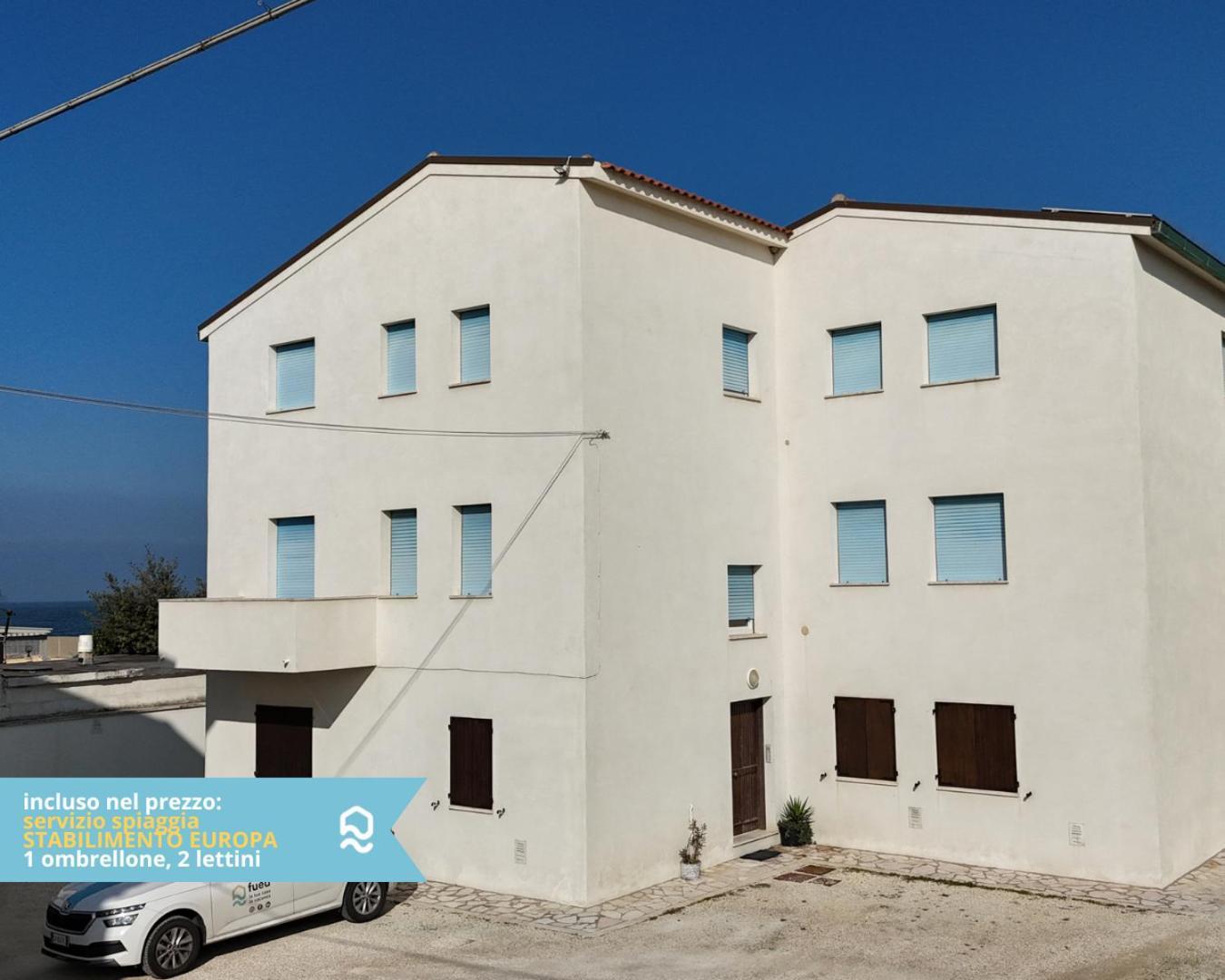 Rs321 - Marcelli, Trilocale Fronte Mare Con Spiaggia Inclusa Exterior foto